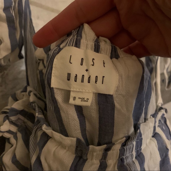 Women’s Lost + Wander Marina striped tank size M - Picture 4 of 4